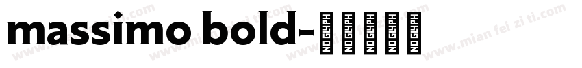 massimo bold字体转换